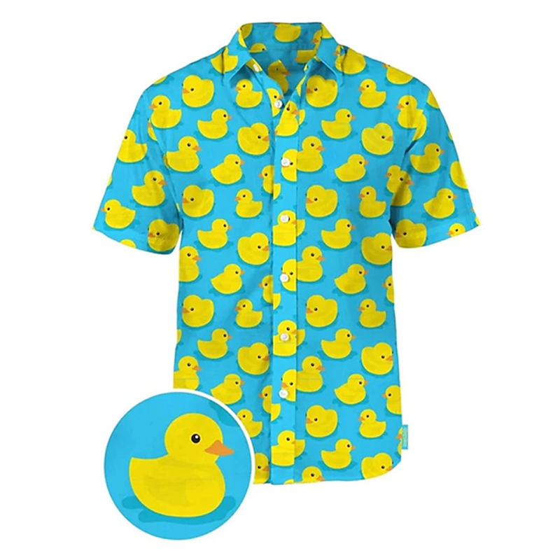Summer Duck Clothing - New Duck 3d Print Shirts Men