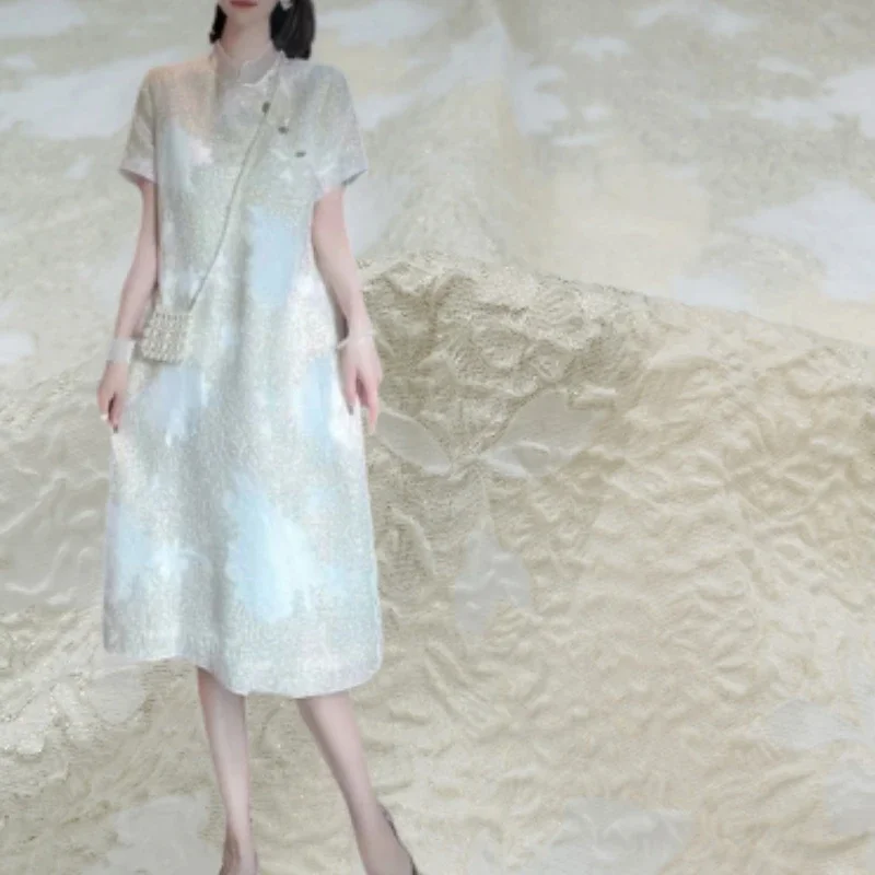 Summer Clothing Material - Brand Fashion Design Jacquard Organza Fabric