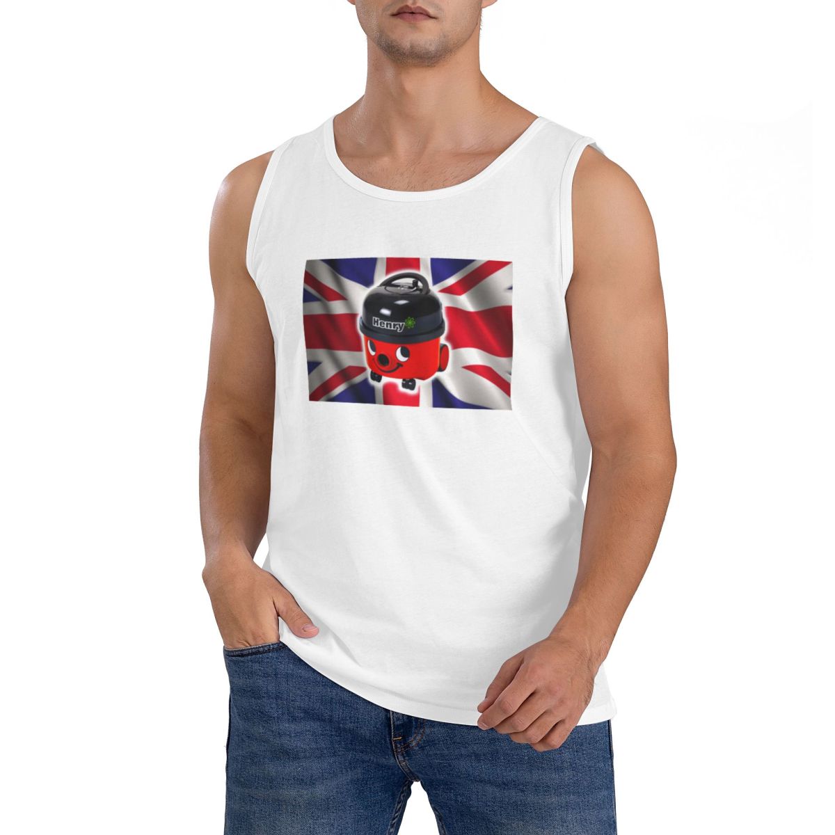 Summer Clothing Uk Men - 100% Cotton Henry Hoover With UK