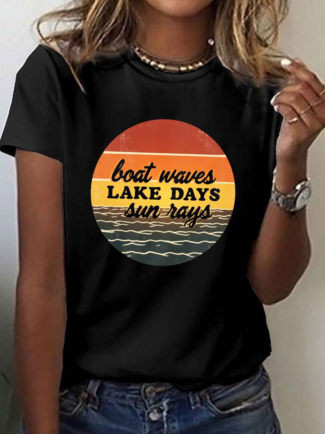 Summer Rays Clothing - Boat Waves LAKE DAYS Sun Rays