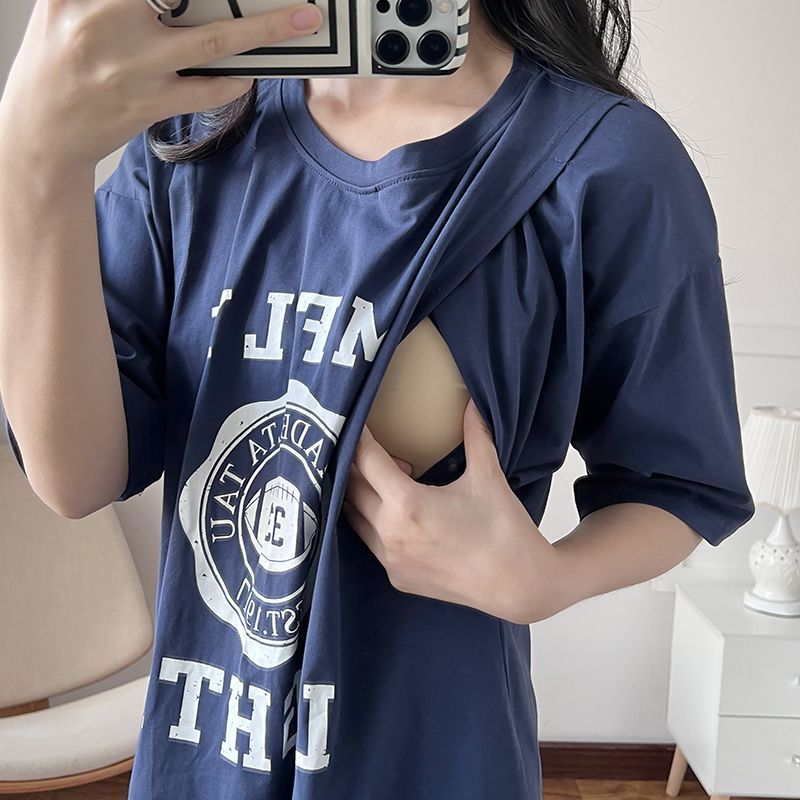 Nursing Dress Pregnant Breastf - Summer Clothing Us のレビューと価格