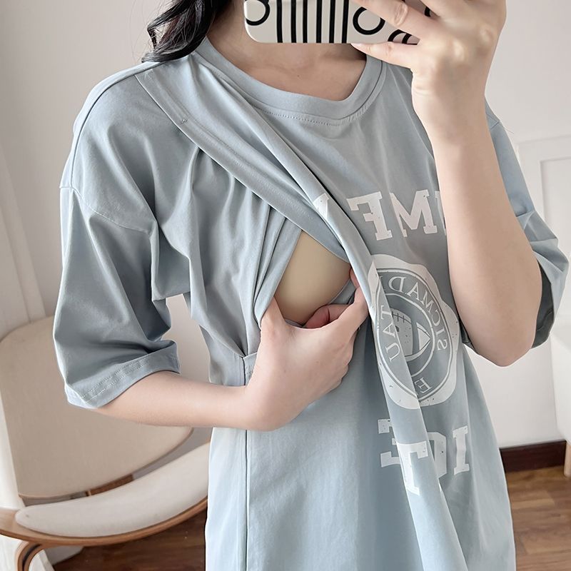 Nursing Dress Pregnant Breastf - Summer Clothing Us のレビューと価格
