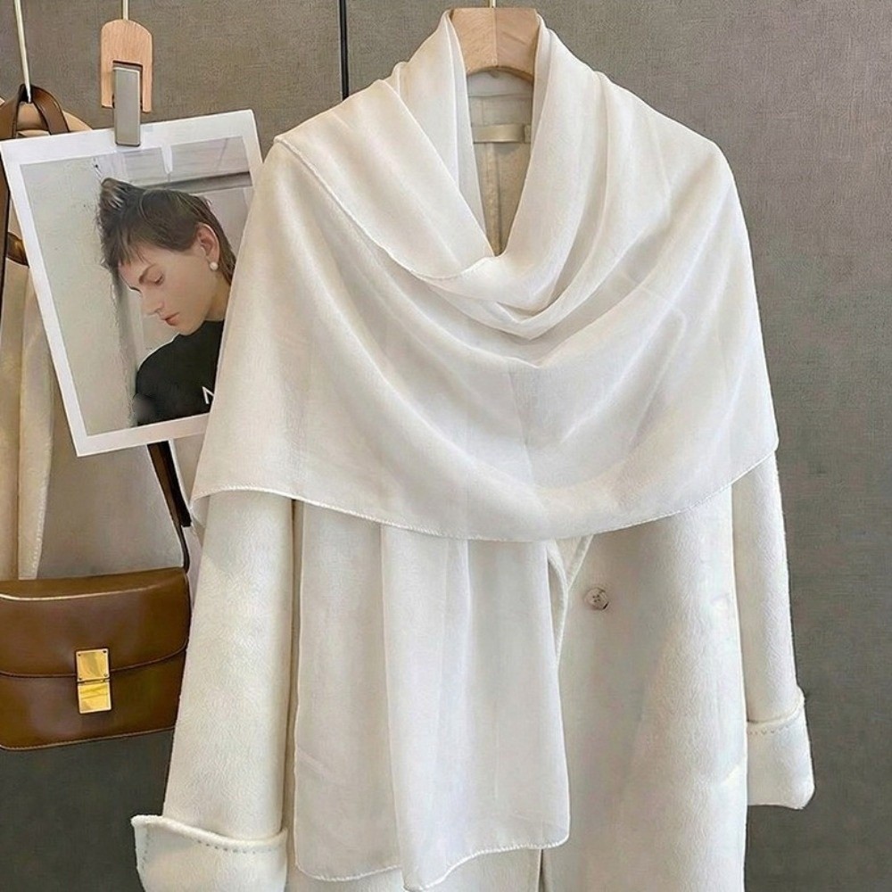 Solid Color Thin Shawl Chiffon - Sarong Pareo Wrap のレビューと価格