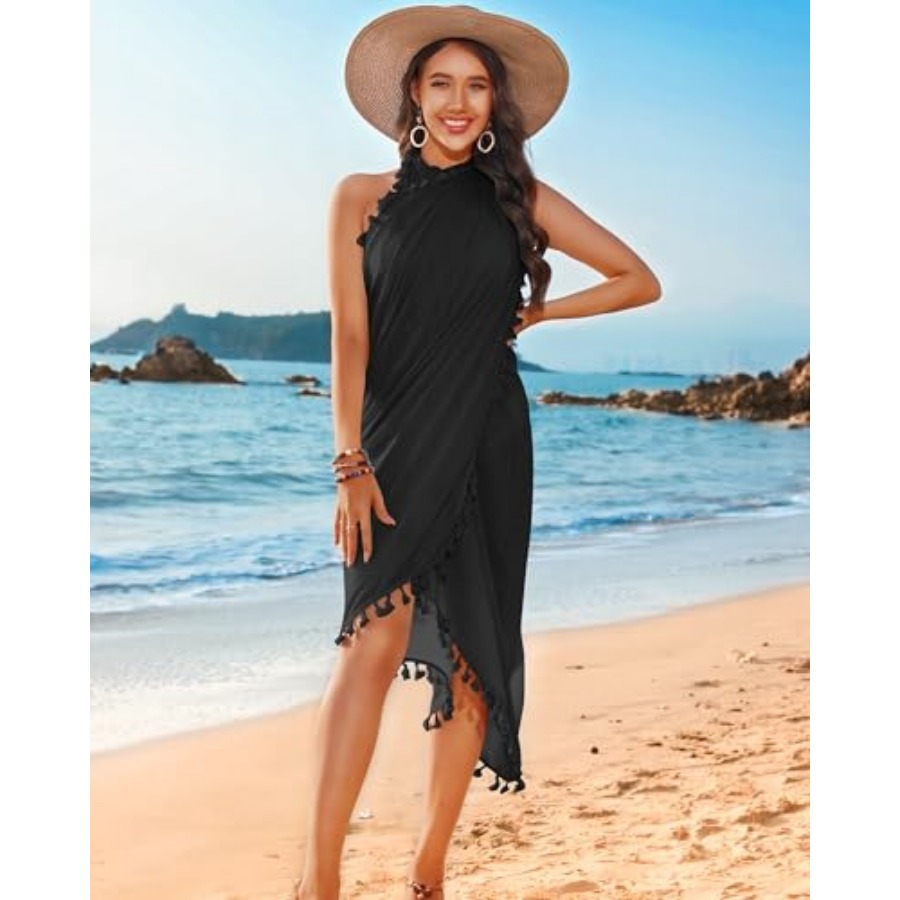 Sarong Cover Up Womens Beach C - Sarong Pareo Wrap のレビューと価格