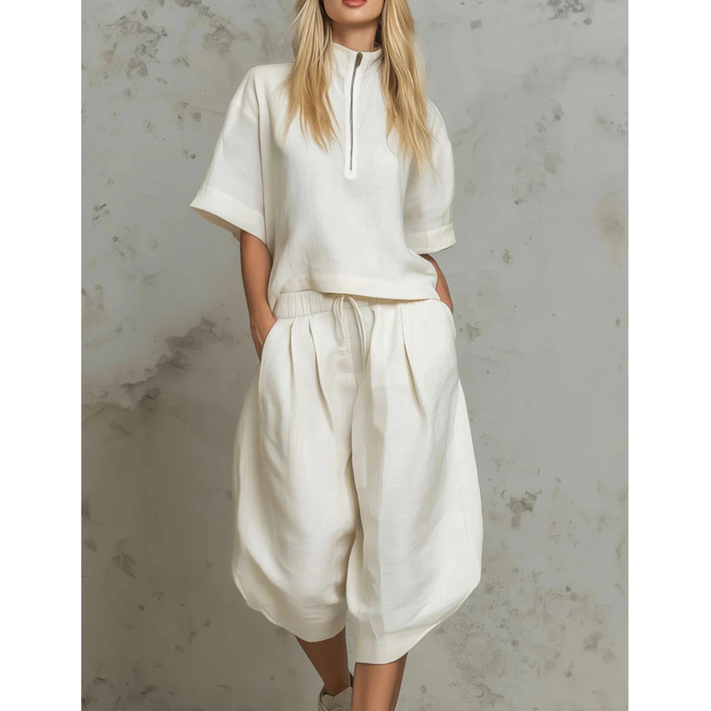 Fashion Half-sleeved Zipper St - Zara Summer Clothing For Women のレビューと価格