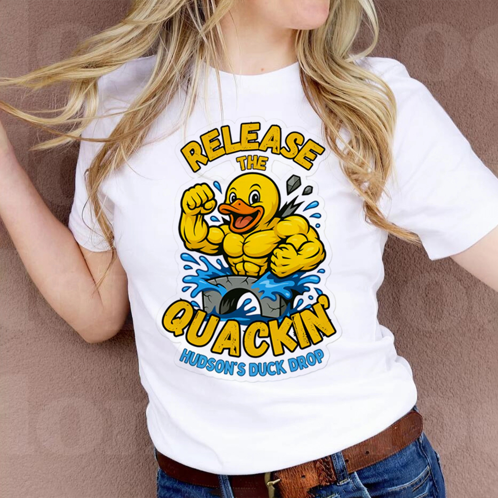 Women's T-Shirts Cartoon DUCK  - Summer Duck Clothing のレビューと価格