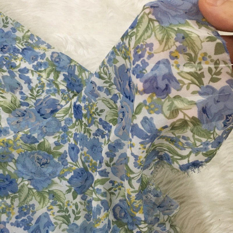 2/3m Floral Print Chiffon Fabr - Summer Clothing Material のレビューと価格