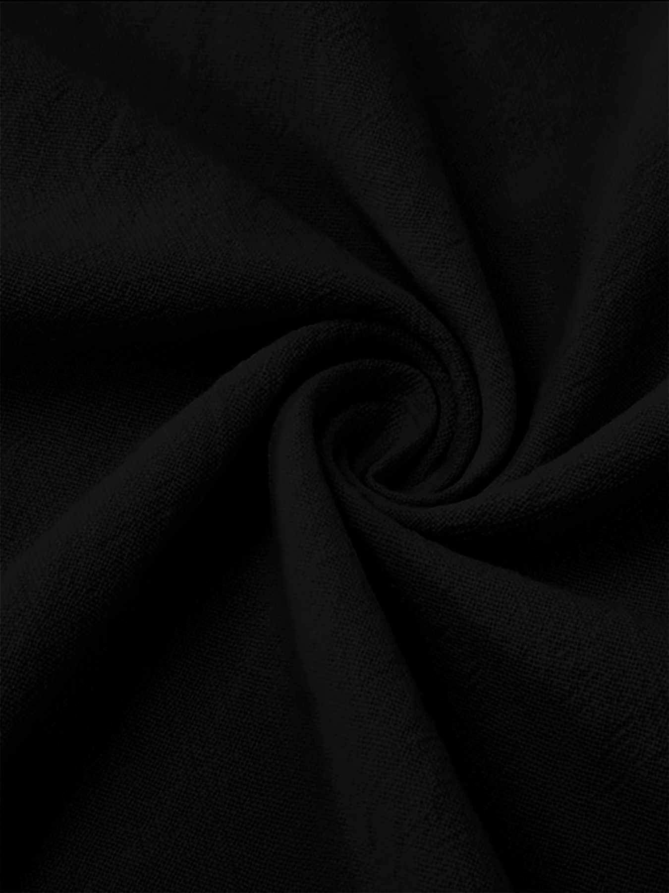 Elegant Black Henley Short-Sle - Linen Shorts Men のレビューと価格