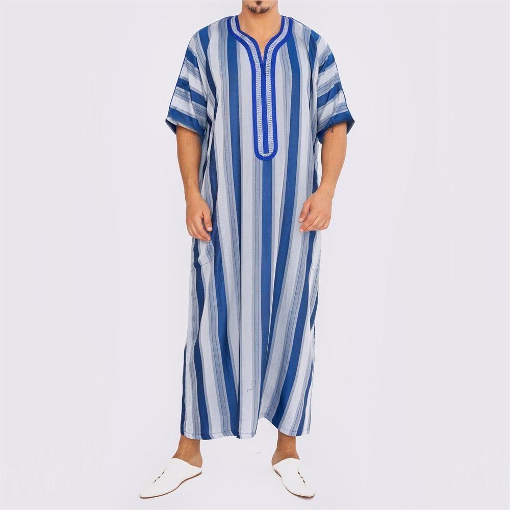 Men's Short Sleeve Long Robe L - Summer Clothing Material のレビューと価格