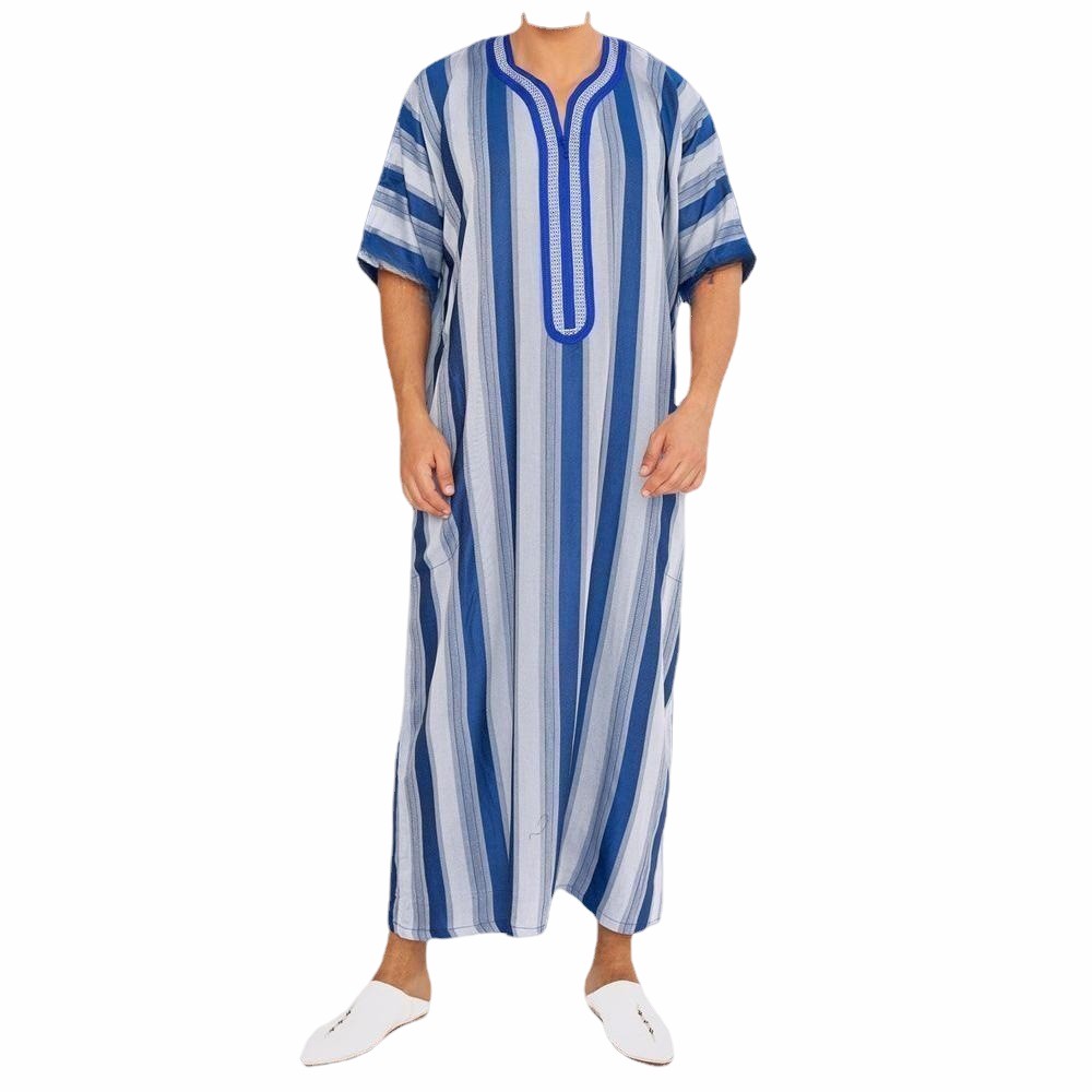 Men's Short Sleeve Long Robe L - Summer Clothing Material のレビューと価格