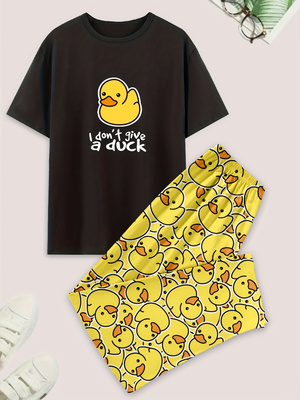 Men's casual pajama set, duck- - Summer Duck Clothing のレビューと価格