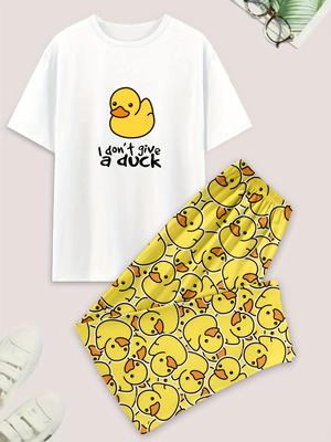 Men's casual pajama set, duck- - Summer Duck Clothing のレビューと価格