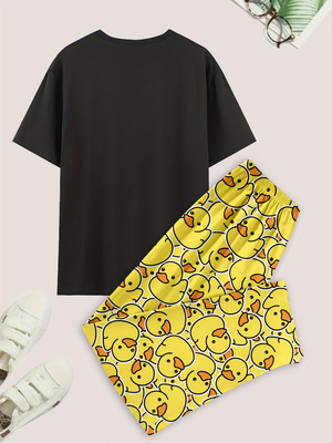 Men's casual pajama set, duck- - Summer Duck Clothing のレビューと価格