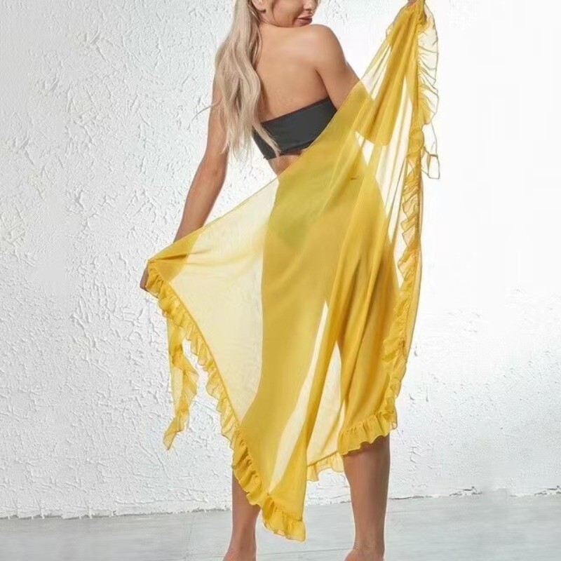 5 Colors Ruffle Sarong for Wom - Sarong Pareo Wrap のレビューと価格