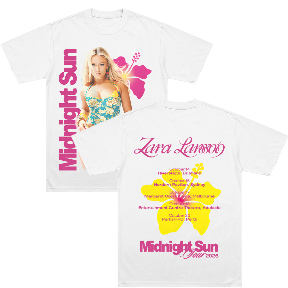 Midnight Sun Tour 2026 T Shirt - Zara Summer Clothing For Women のレビューと価格