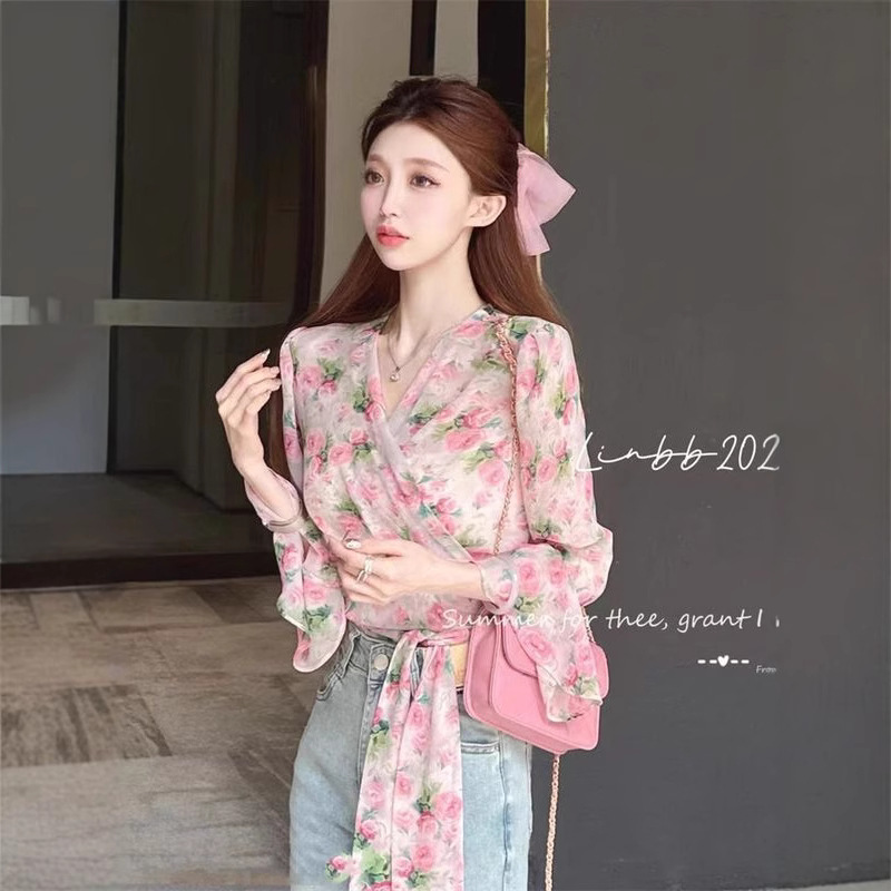 Fashionable Printed Bow Irregu - Summer Clothing In Japan のレビューと価格