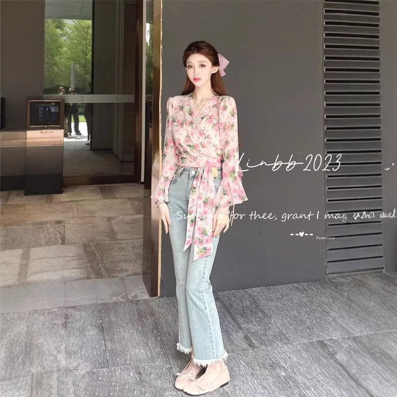 Fashionable Printed Bow Irregu - Summer Clothing In Japan のレビューと価格