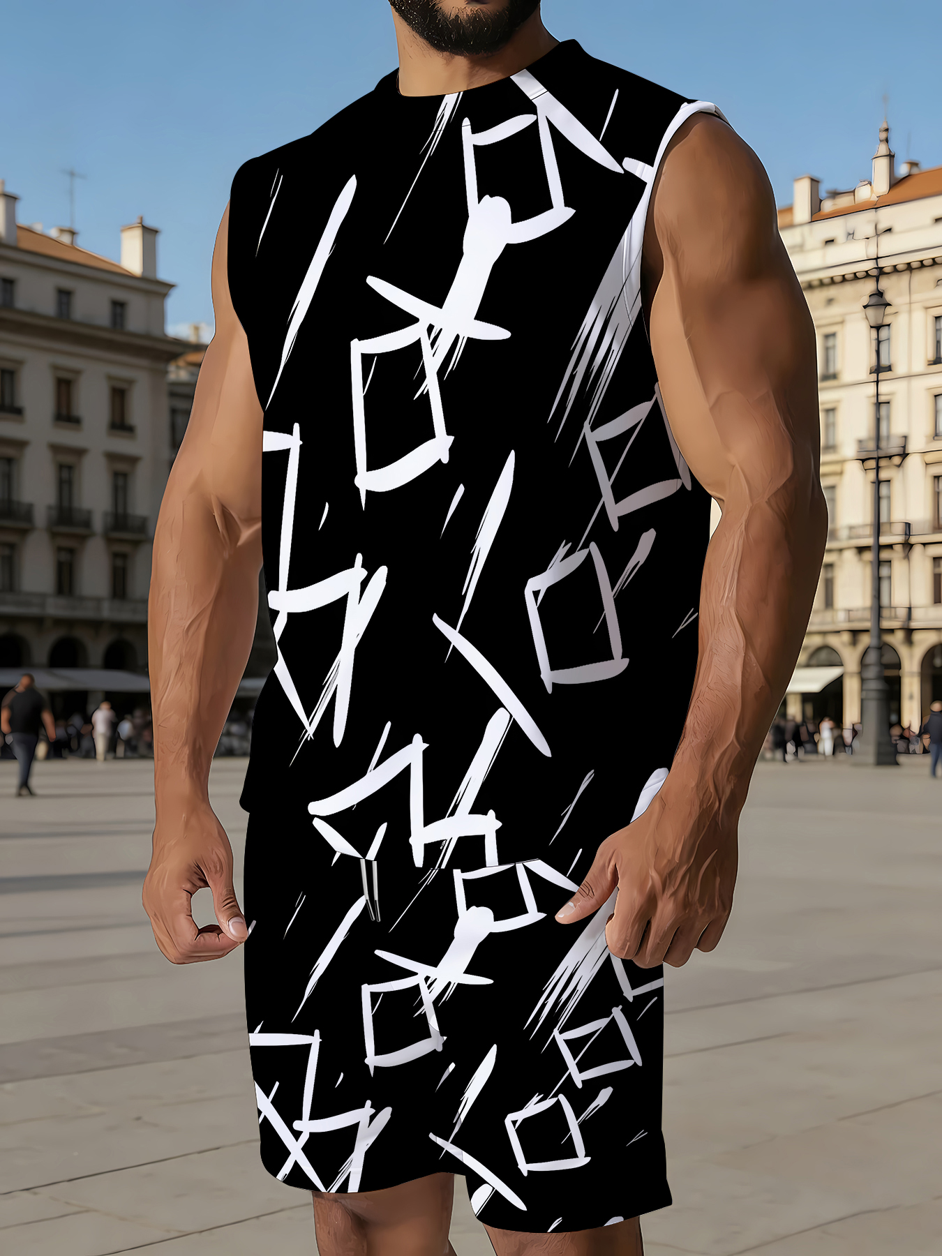 Men's Compression Tank Top and - Summer Clothing Us のレビューと価格