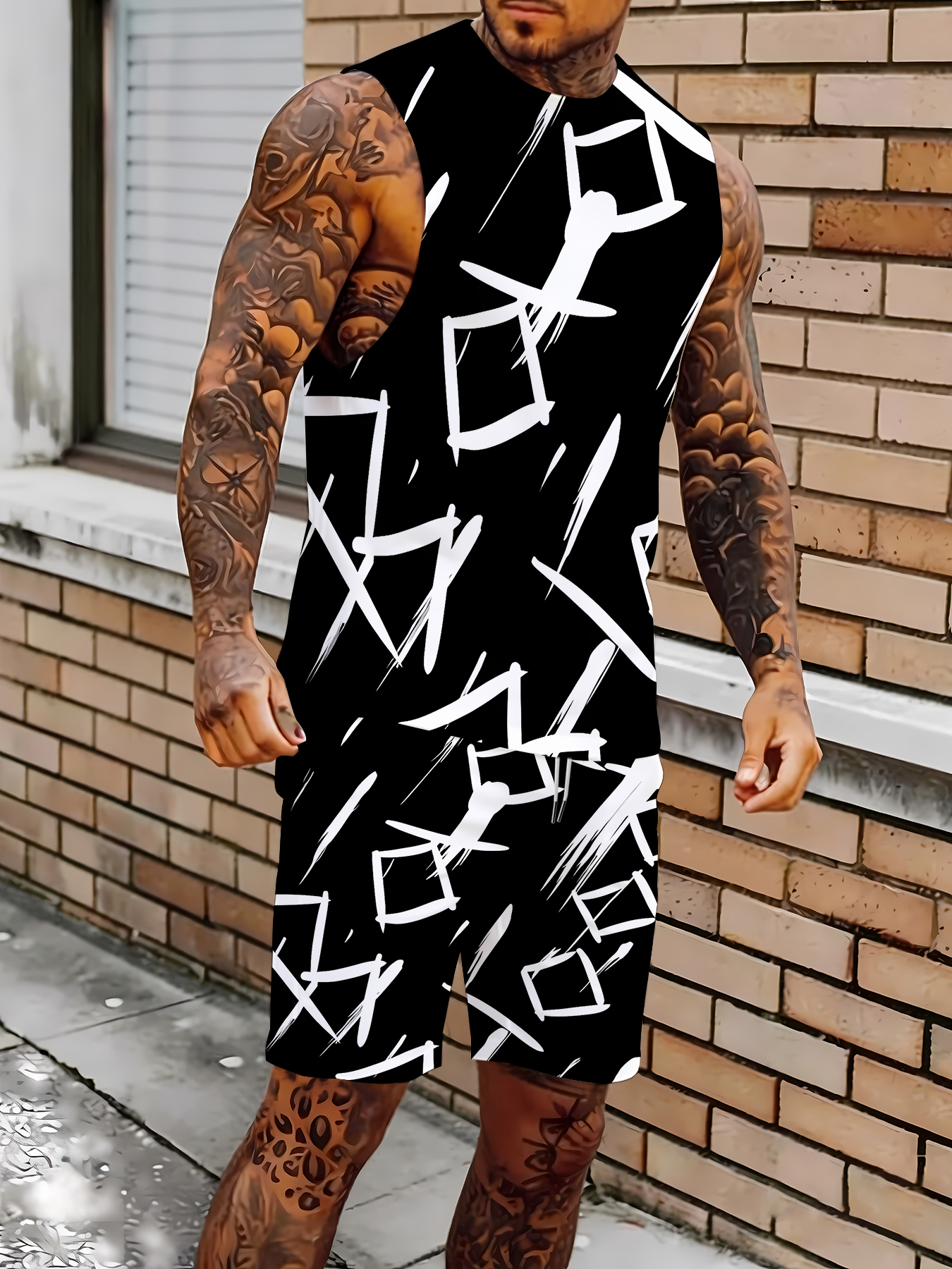Men's Compression Tank Top and - Summer Clothing Us のレビューと価格