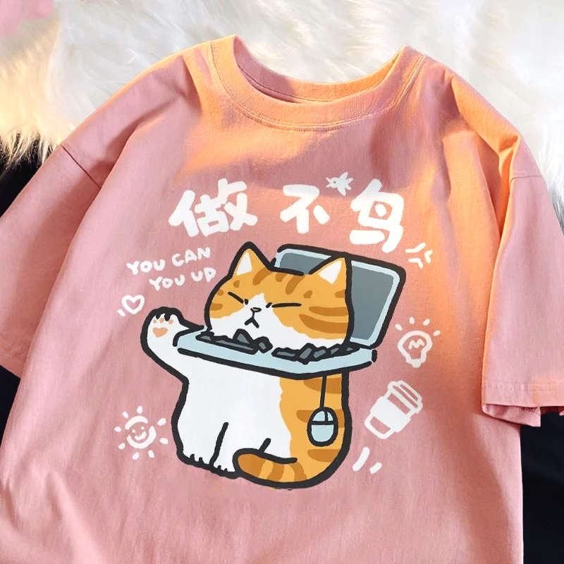 Cat Funny Printed American Ret - Summer Clothing Trends 2025 のレビューと価格