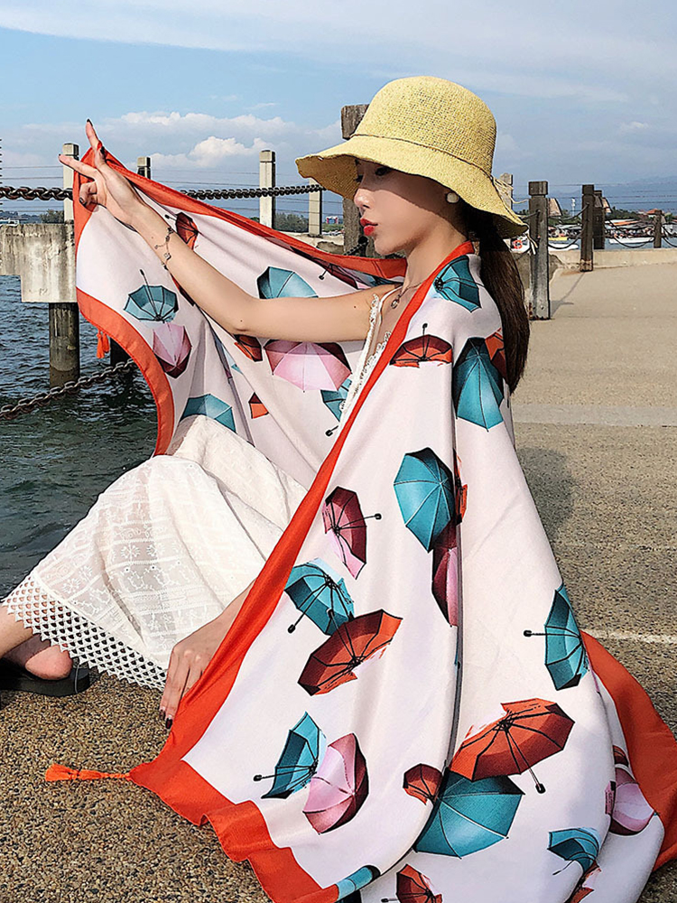 New Satin Summer Hijab Women S - Sarong Pareo Wrap のレビューと価格