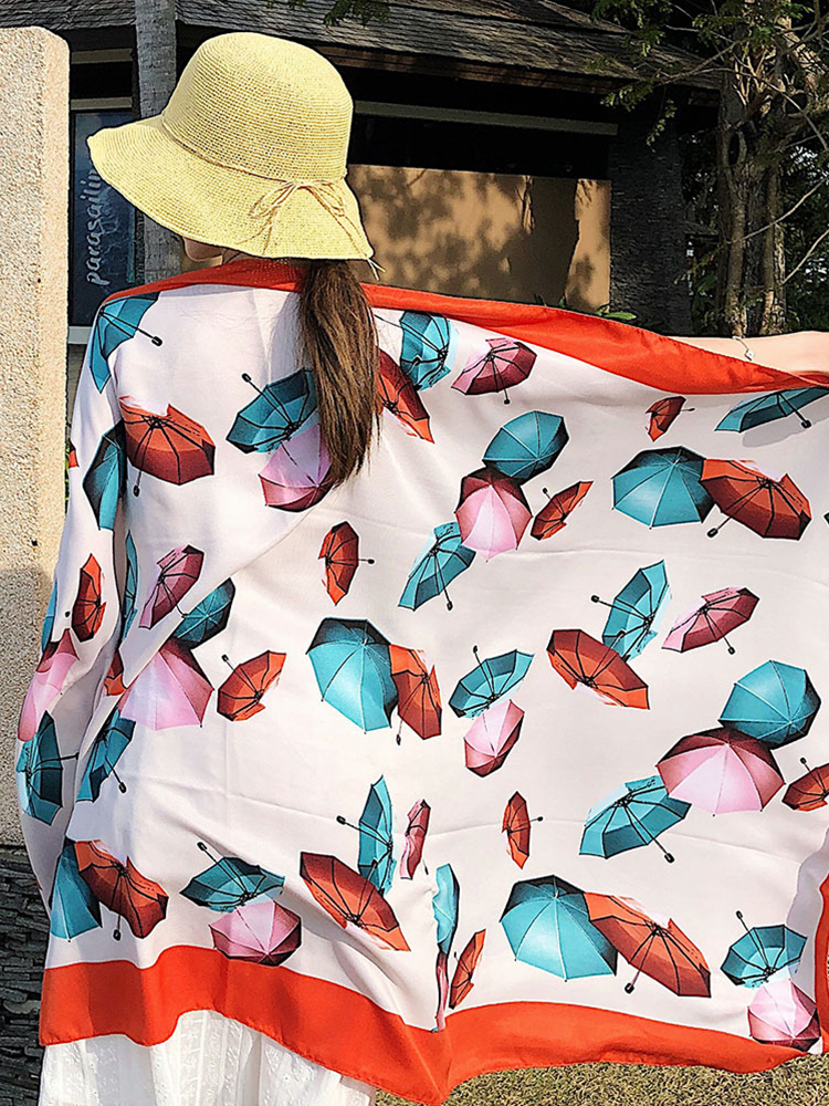 New Satin Summer Hijab Women S - Sarong Pareo Wrap のレビューと価格