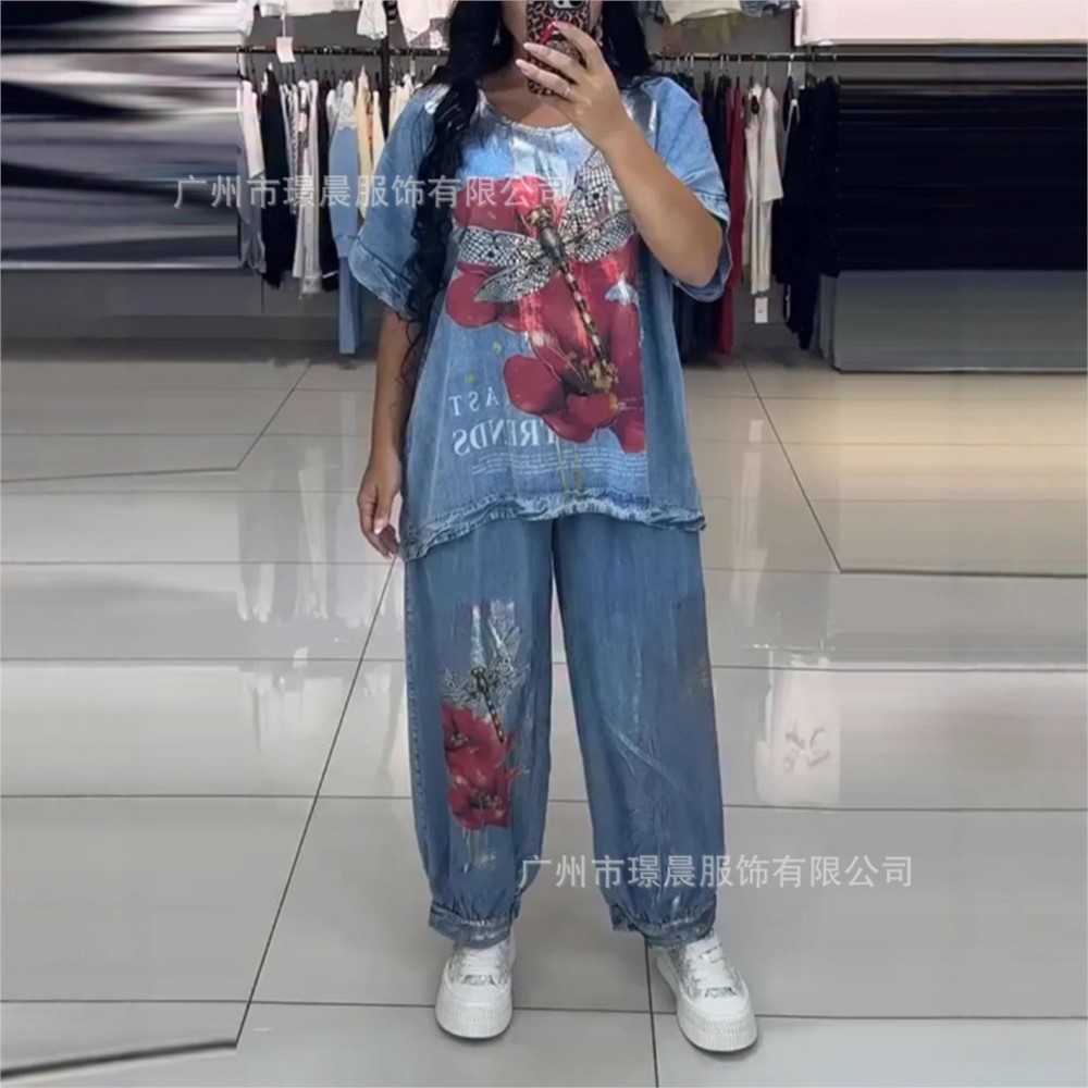 Fashion Denim Blue Print For W - Zara Summer Clothing For Women のレビューと価格