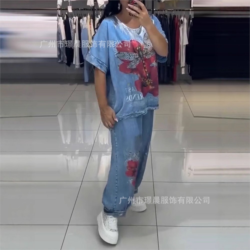Fashion Denim Blue Print For W - Zara Summer Clothing For Women のレビューと価格