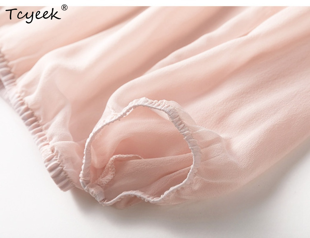 Tcyeek 100% Real Mulberry Silk - Summer Clothing Us のレビューと価格