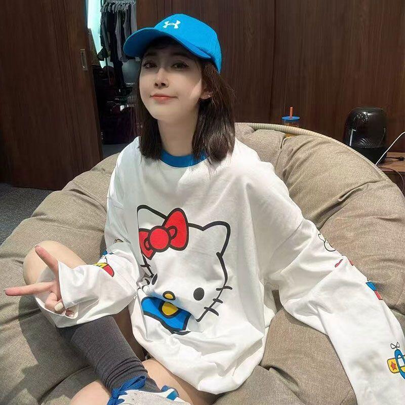 Long-Sleeved Hello Kitty Summe - Summer Clothing Us のレビューと価格