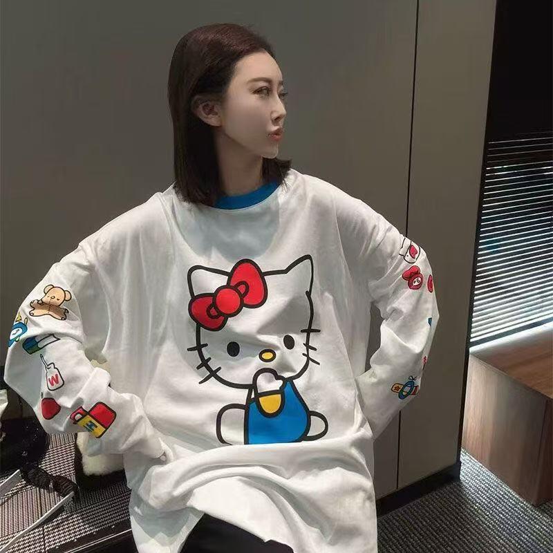 Long-Sleeved Hello Kitty Summe - Summer Clothing Us のレビューと価格