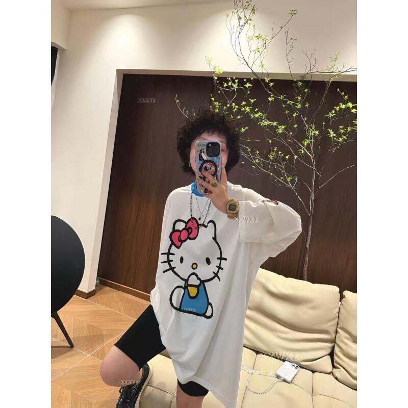 Long-Sleeved Hello Kitty Summe - Summer Clothing Us のレビューと価格