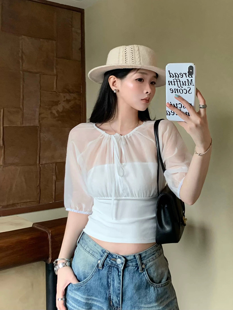 Mulberry Silk-Paneled Top with - Summer Clothing Us のレビューと価格