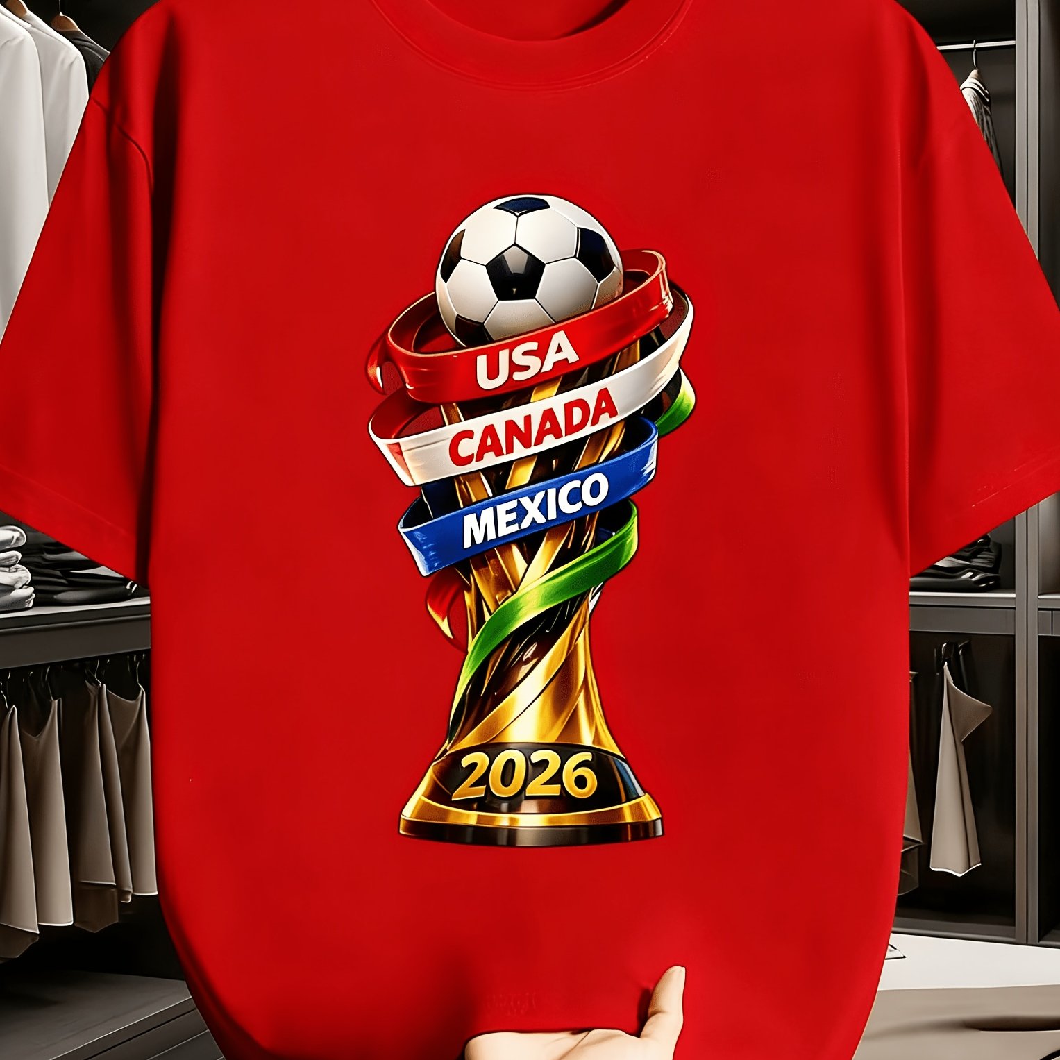 2026 USA Canada Cup Fun Print  - Summer Clothing Essentials Men のレビューと価格