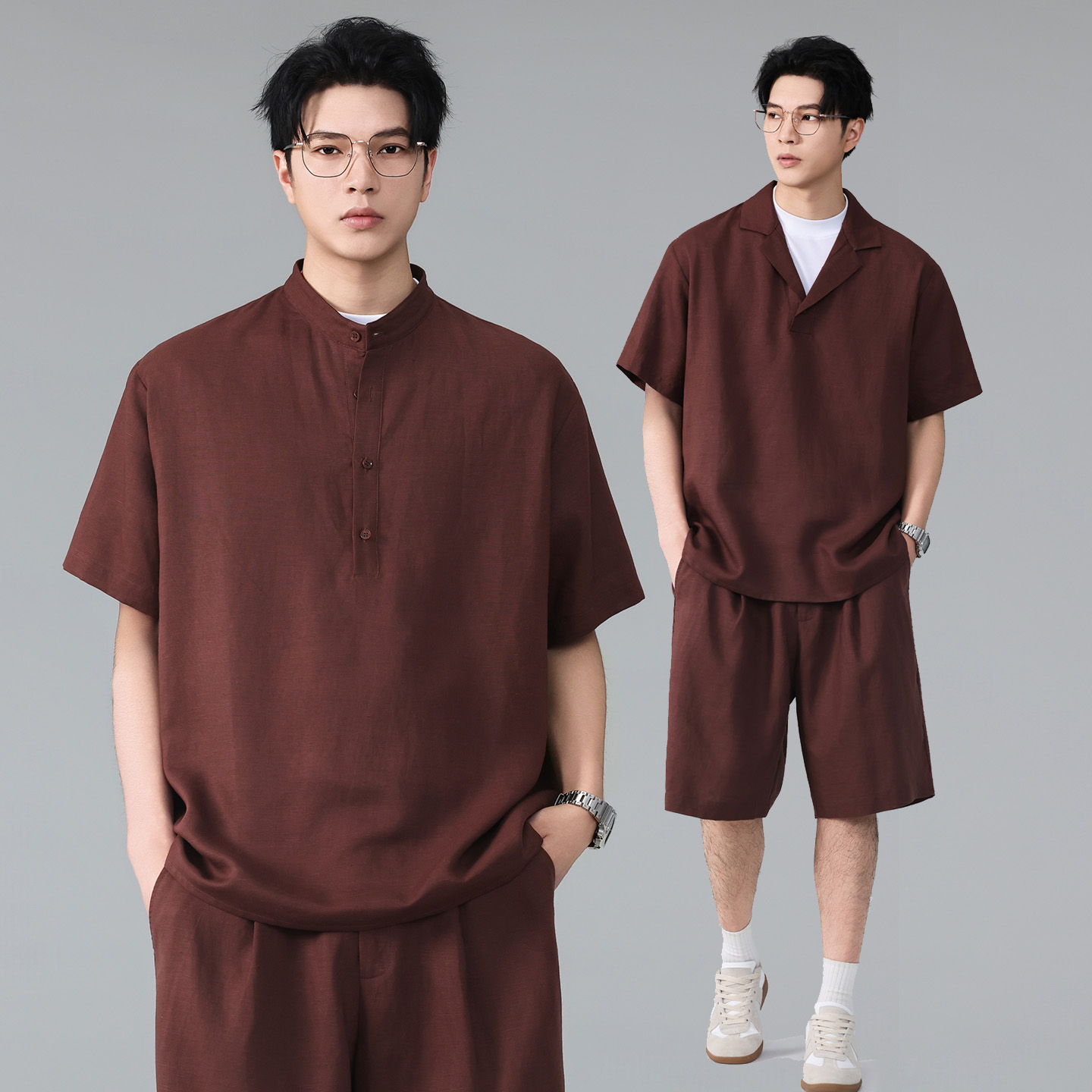 Men Summer Vintage Lightweight - Linen Shorts Men のレビューと価格