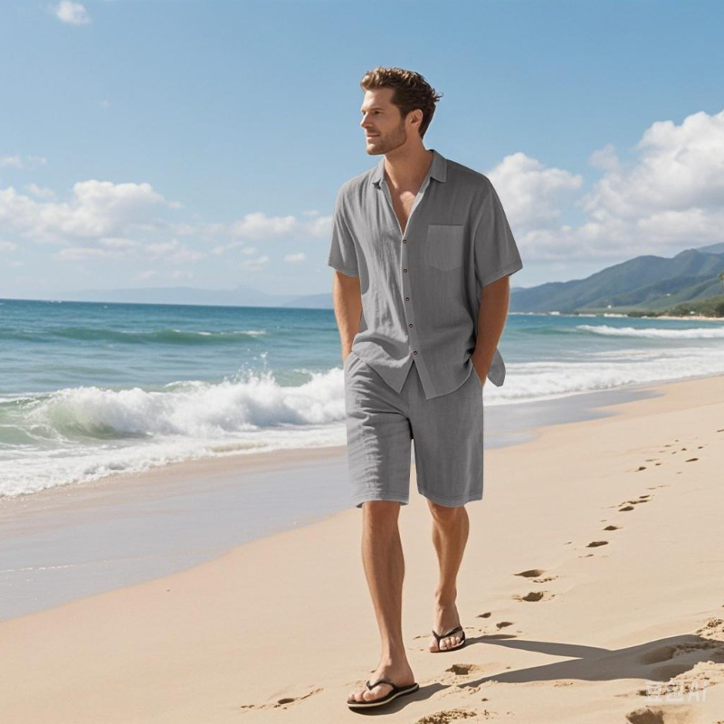 High-End Men's Summer Shorts S - Linen Shorts Men のレビューと価格