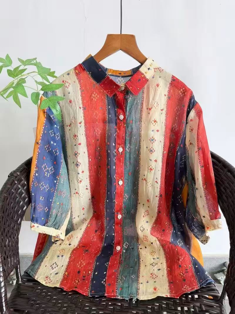 Bohemian 100% Ramie Shirts and - Summer Clothing In Japan のレビューと価格
