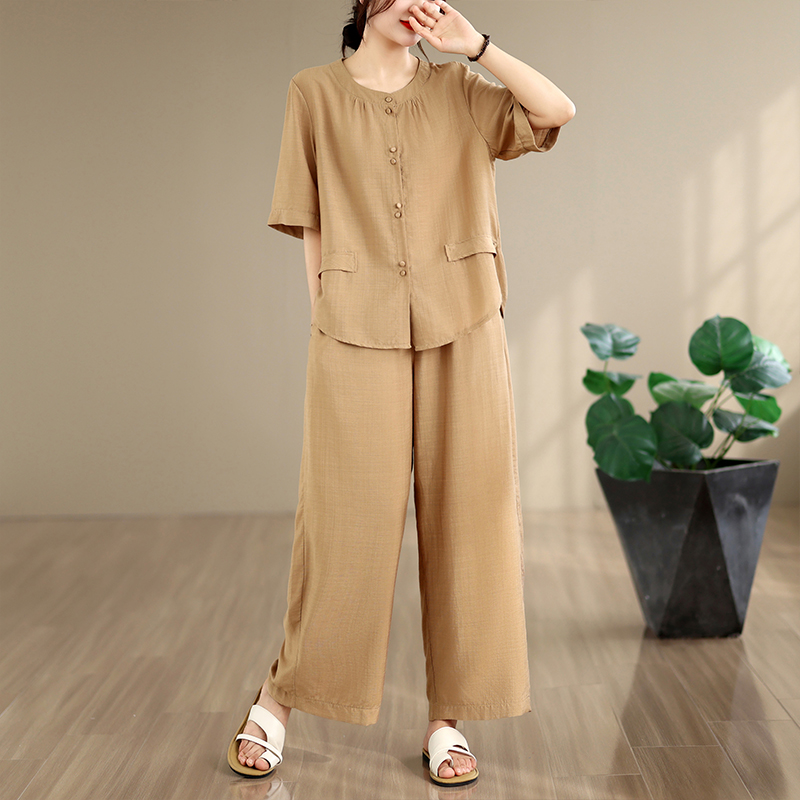 New Summer Cotton Linen Loose  - Summer Clothing For Women Over 60 のレビューと価格