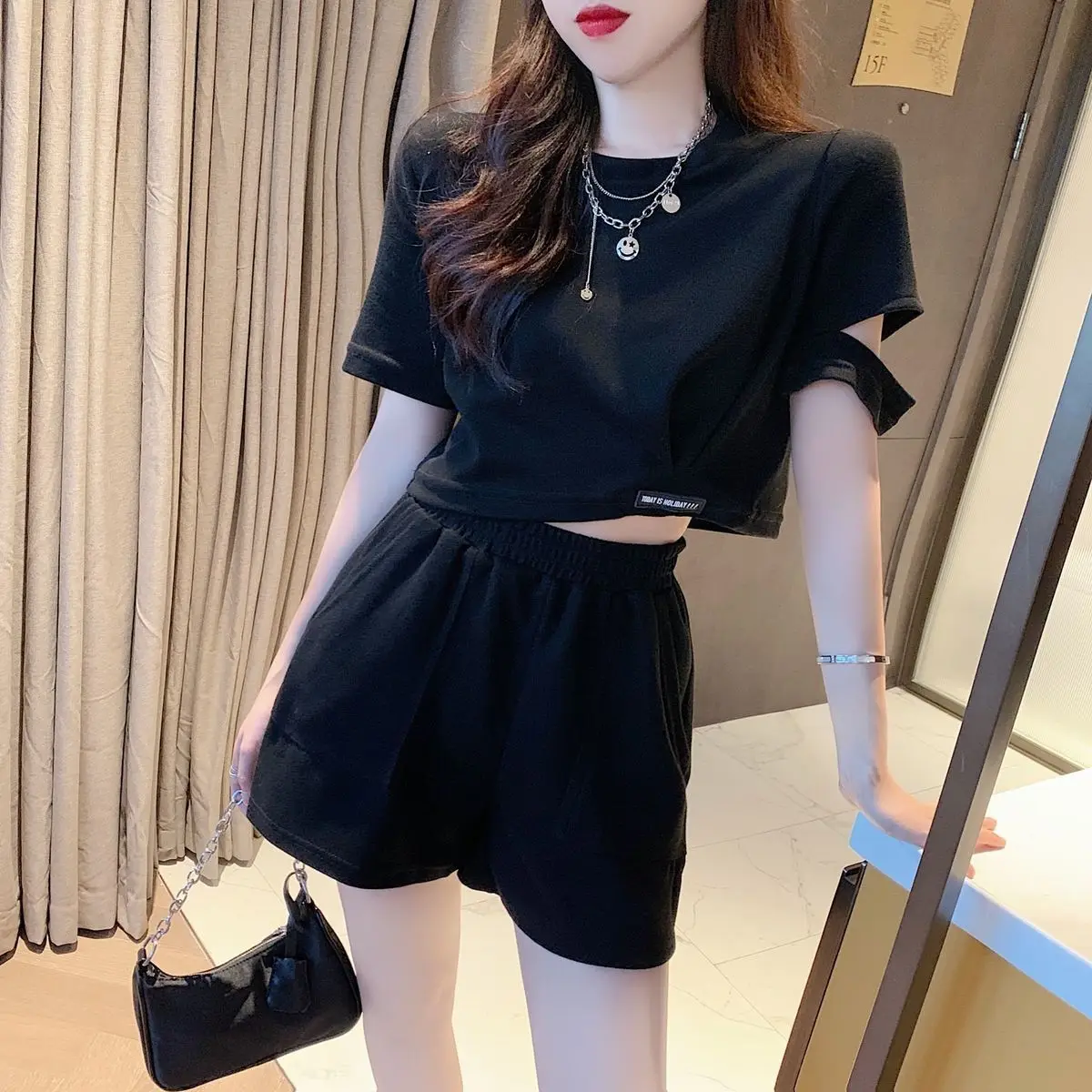 Grey Women's Short Sets 2 Piec - Summer Clothing Trends 2025 のレビューと価格