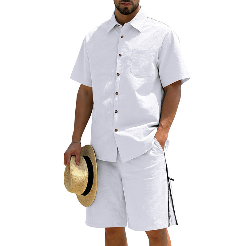 Men's Casual Cotton Linen 2 Pi - Linen Shorts Men のレビューと価格