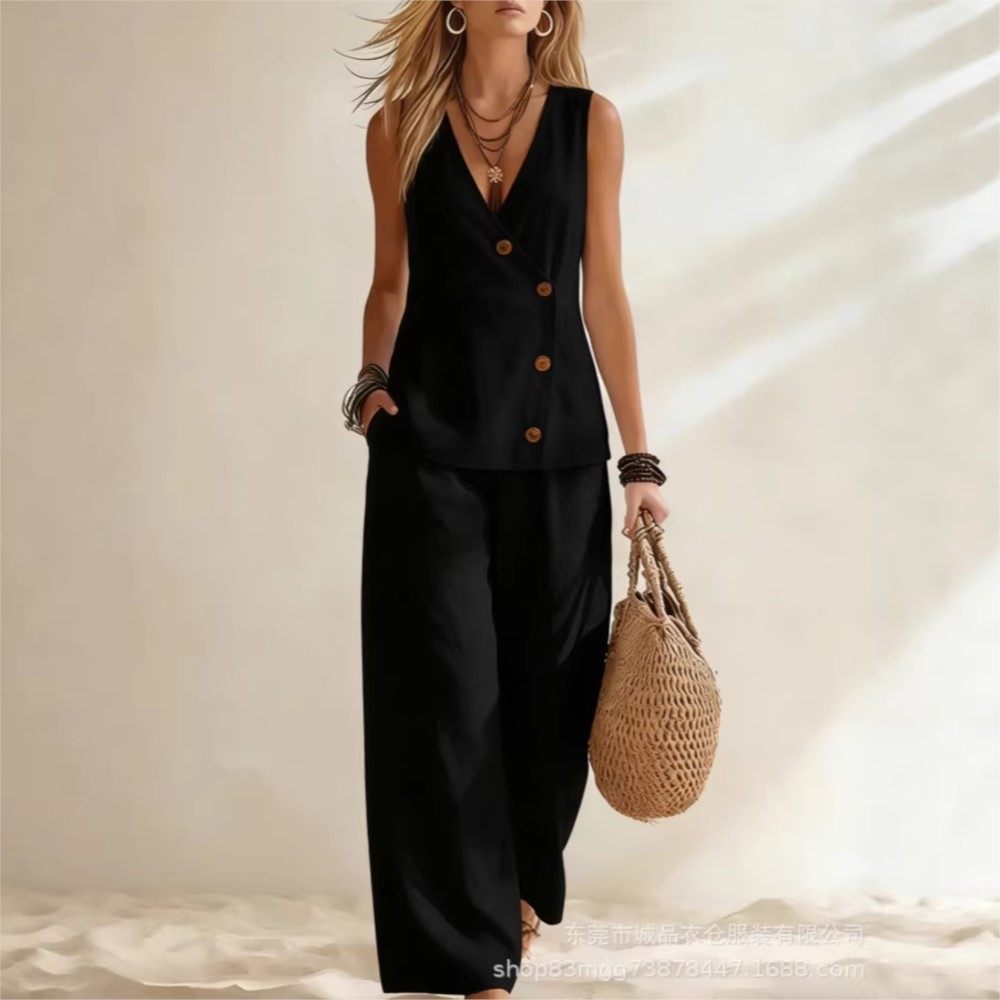 Fashion Deep V-neck Sleeveless - Zara Summer Clothing For Women のレビューと価格