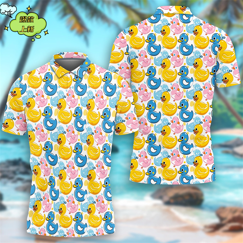 Cute Yellow Duck 3D Printing P - Summer Duck Clothing のレビューと価格
