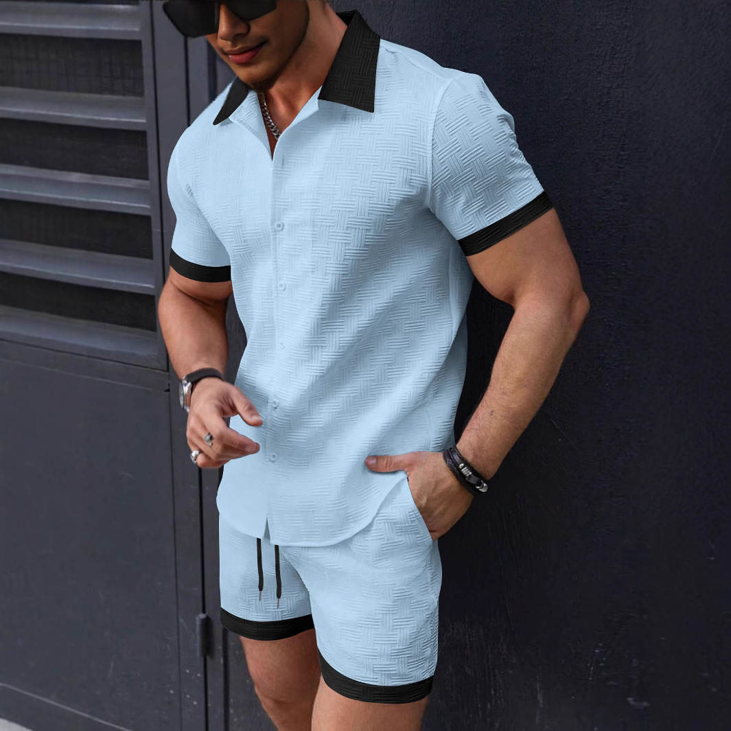Matching Sets Trend Men Suit   - Linen Shorts Men のレビューと価格