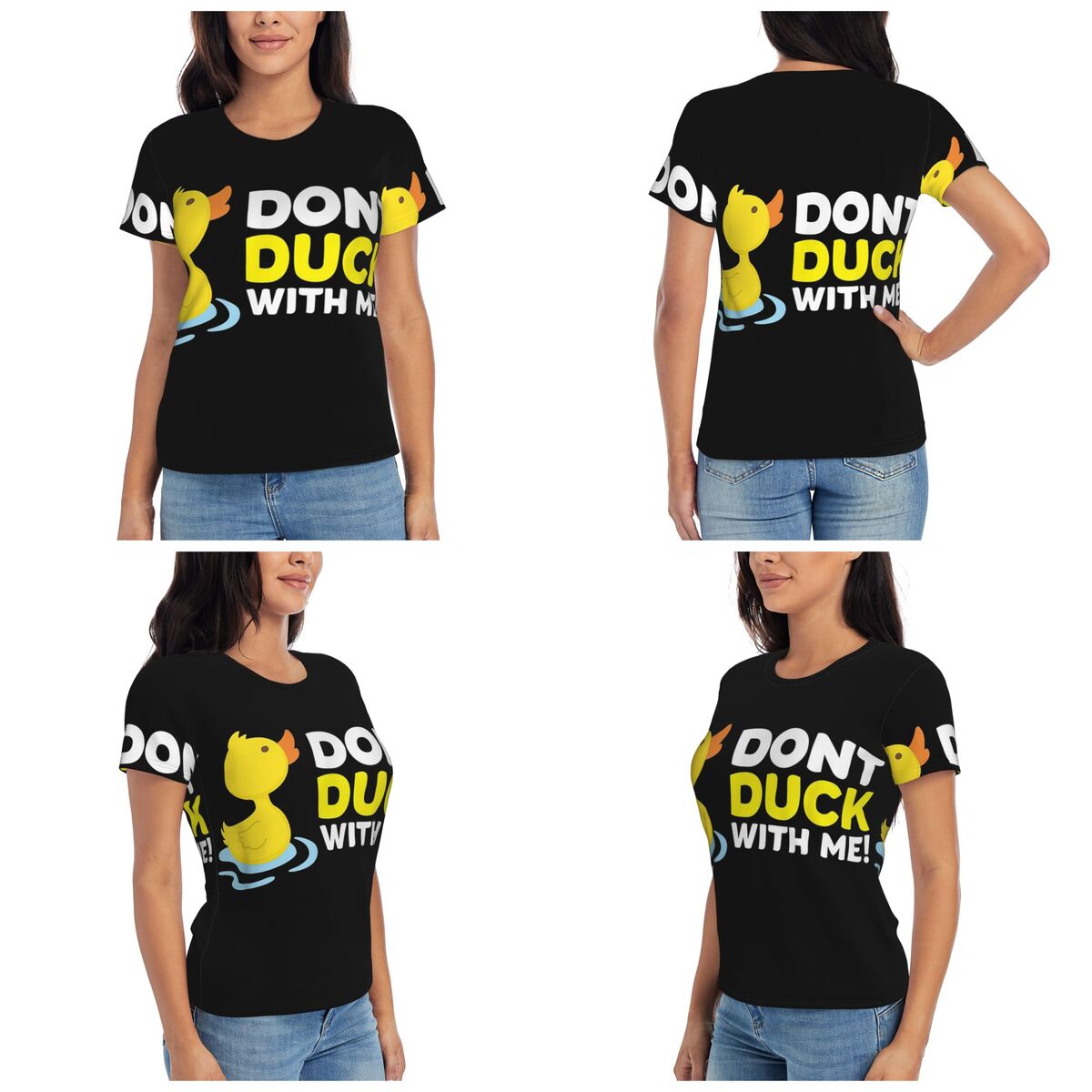 Duck Dont Rubber T-Shirt Women - Summer Duck Clothing のレビューと価格