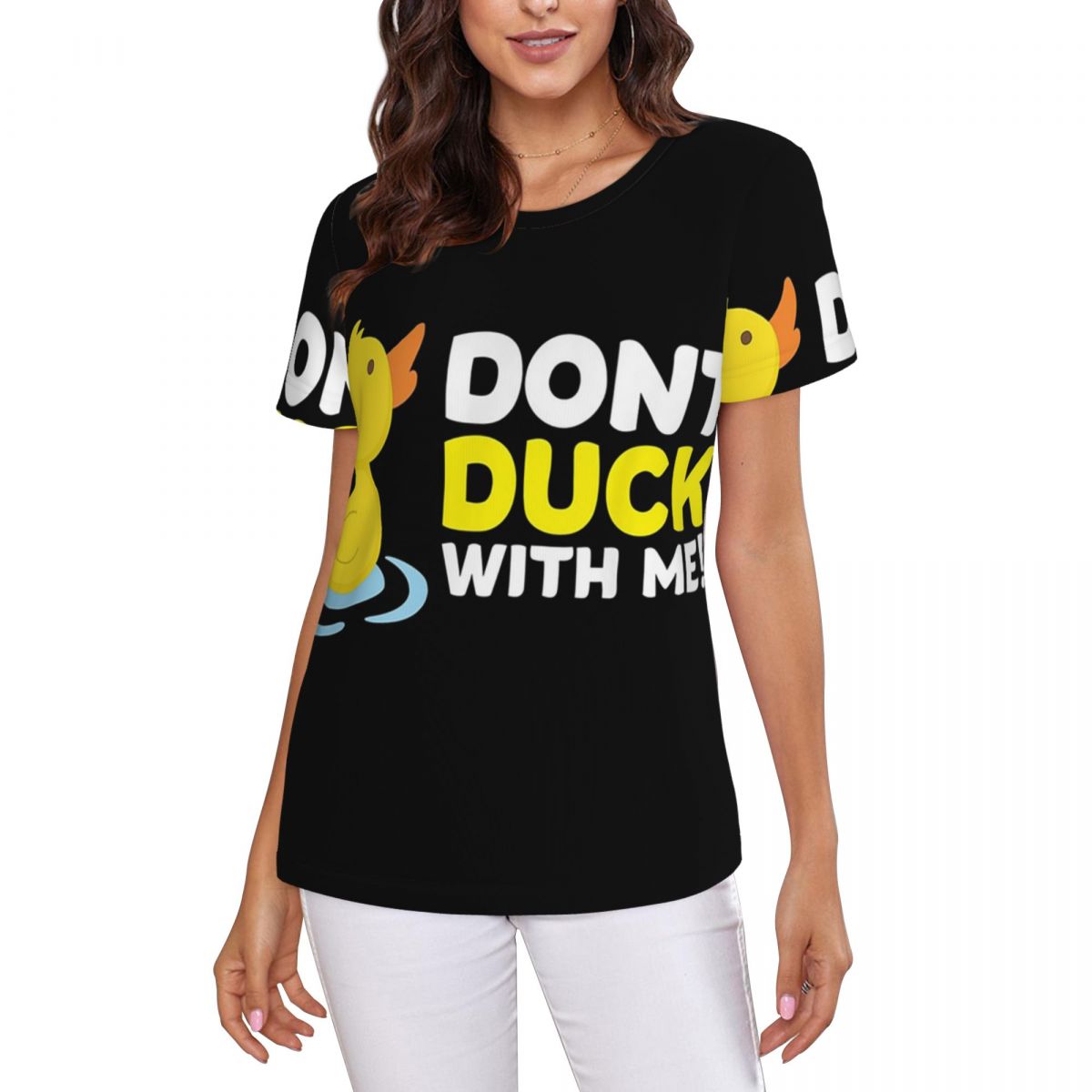 Duck Dont Rubber T-Shirt Women - Summer Duck Clothing のレビューと価格