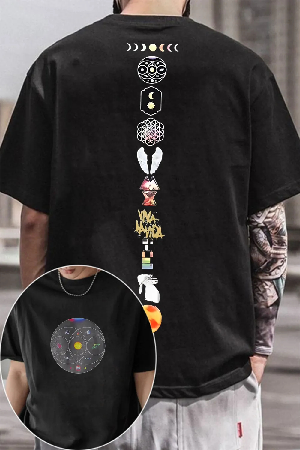 Uk Band Cold-plays TShirt Mens - Summer Clothing Uk Men のレビューと価格