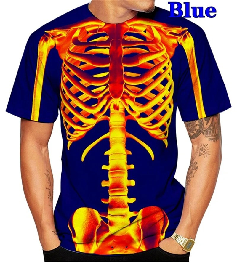 Horror Skull Skeleton Graphic  - Summer Rays Clothing のレビューと価格