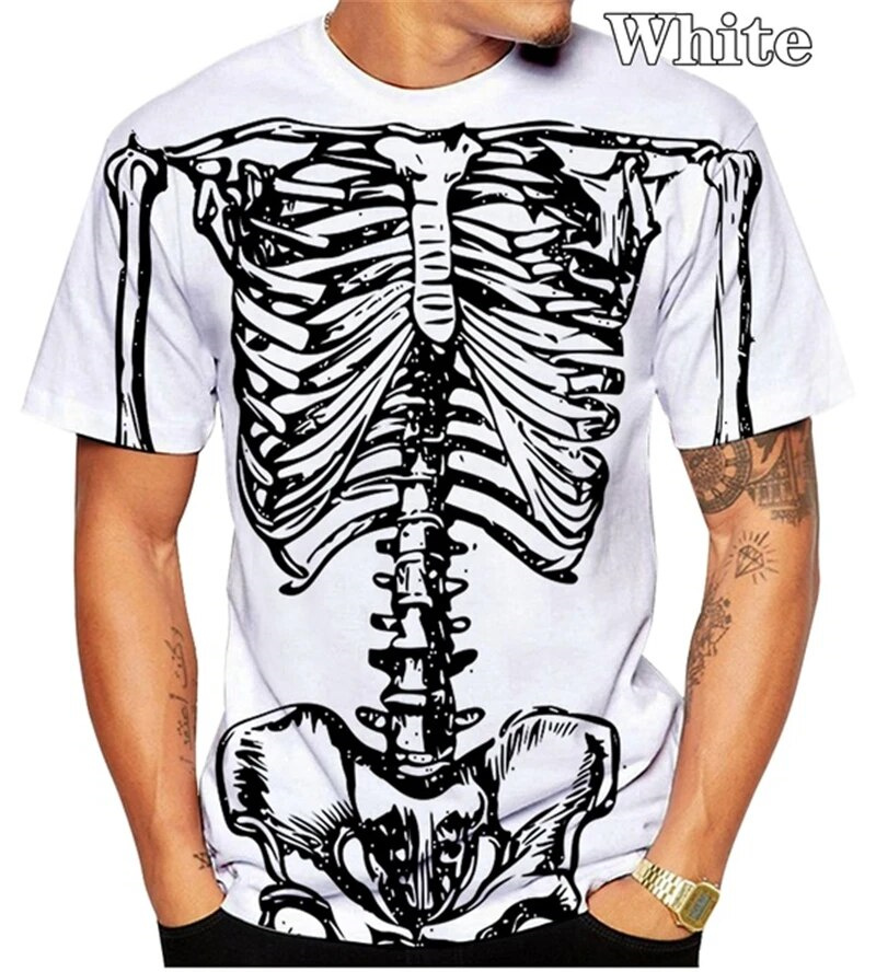 Horror Skull Skeleton Graphic  - Summer Rays Clothing のレビューと価格