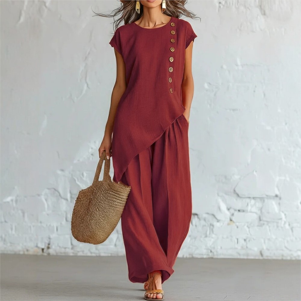 Summer Casual O Neck Button Do - Zara Summer Clothing For Women のレビューと価格