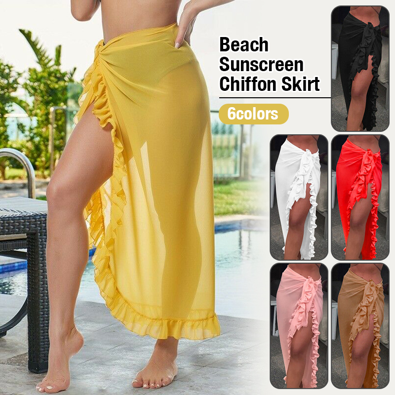 Women Sexy Sheer Bikini Cover  - Sarong Pareo Wrap のレビューと価格